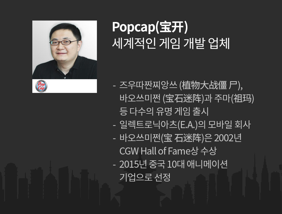 Popcap(宝开) 세계적인 게임 개발 업체